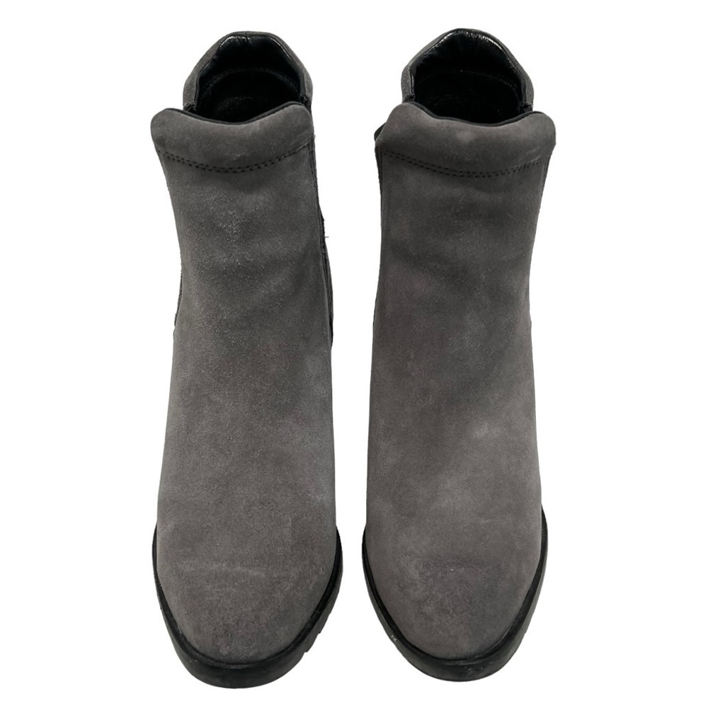 Sorel After Hours Gray Suede Wedge Heel Casual Ankle Boots Women’s 6.5 - Picture 4 of 15